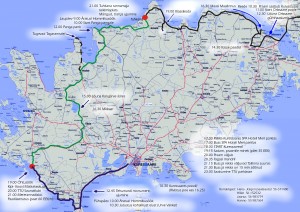 Tipikate rattamatka kaart Saaremaal
